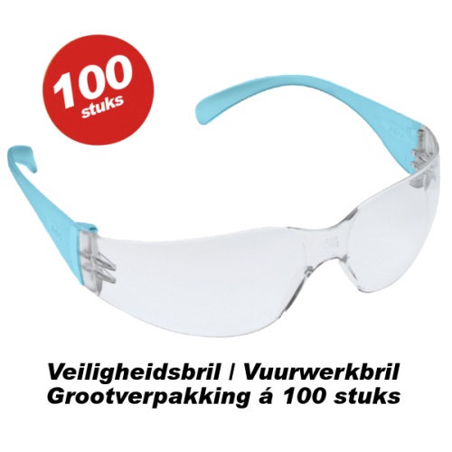 Vuurwerkbril Veiligheidsbril Kinderen voordeelset 100 stuks Vuurwerkbril Kind goedkoop kopen?